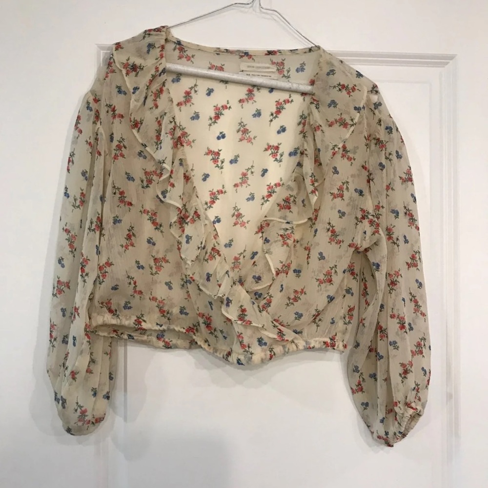 Urban Outfitters Sheer Crop Top